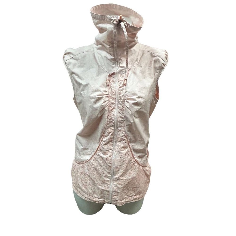 Lululemon Velocity Vest Wet Dry Breath Windbreaker Running Jogging Pink M 8-10 - Picture 3 of 12
